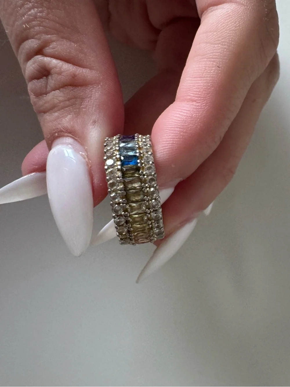 The M Jewelers x Revolve Multicolor Diamond Ring | Size 7 Gold